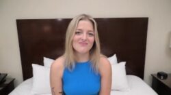 This 19 yr old is 5’2 and 95lbs starring in her first POV video